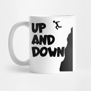 Cliff jumping up and down Mug